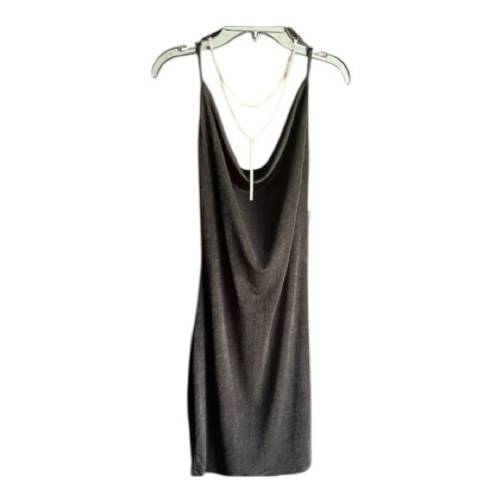 BCX Little Black Dress with Rhinestone Neckline::NWT::